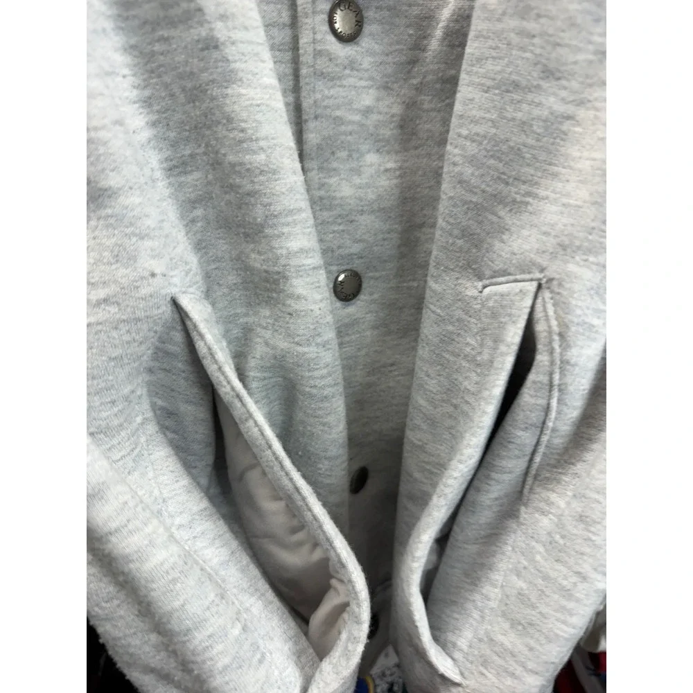 Vintage Gear For Sports Mickey Mouse Disney Varsity Bomber Jacket Grey Green M